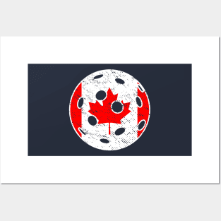 Pickleball Canada Flag Posters and Art